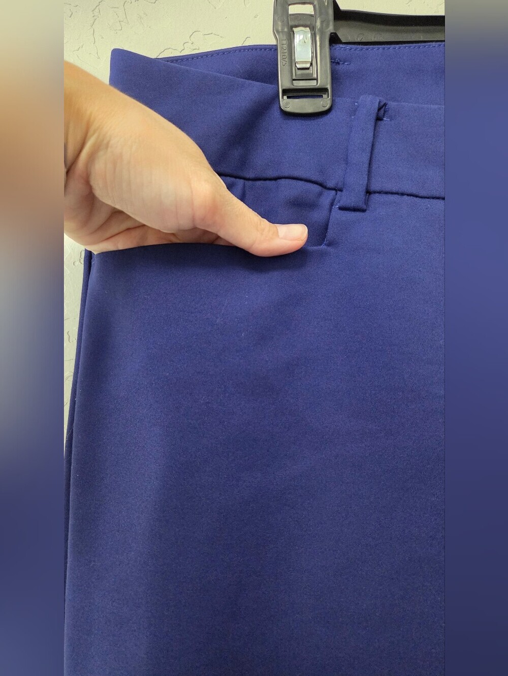 ELOQUII Kady Fit Double Weave Ankle Pants Cobalt Blue Plus Size 22 Career Office - Picture 7 of 14